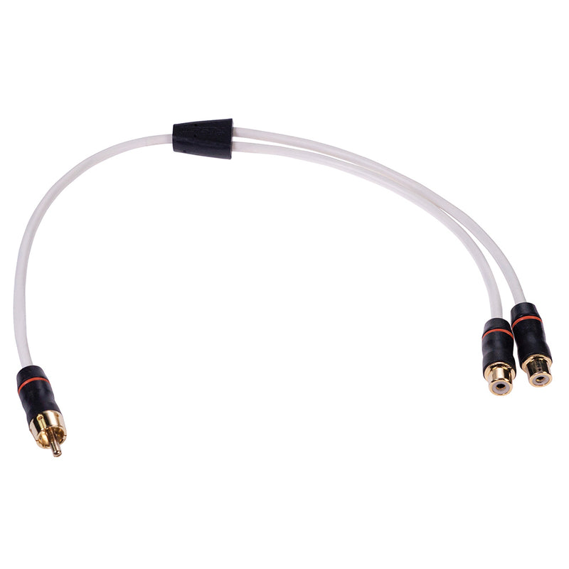 FUSION MS-RCAYF Premium RCA Splitter - 1 Male to 2 Female [010-12622-00] - Mealey Marine