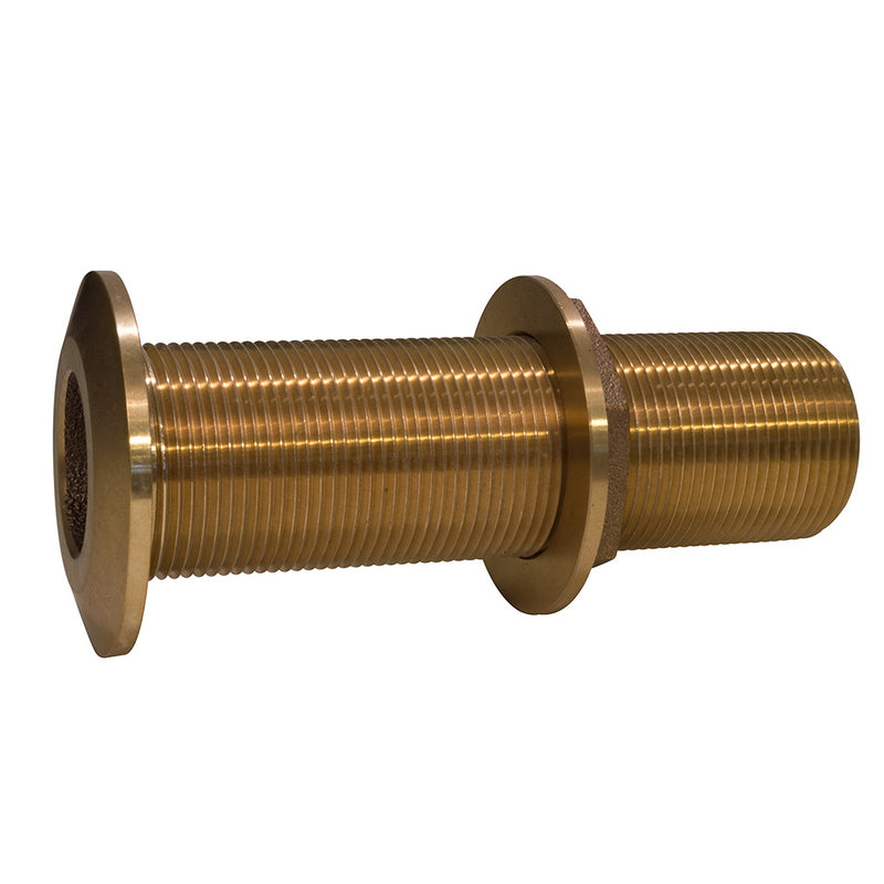 GROCO 1-1/2" Bronze Extra Long Thru-Hull Fitting w/Nut [THXL-1500-W] - Mealey Marine