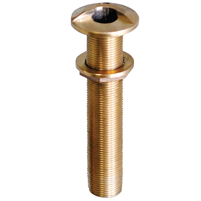 GROCO 3/4" Bronze Extra Long High Speed Thru-Hull Fitting w/Nut [HSTHXL-750-W] - Mealey Marine