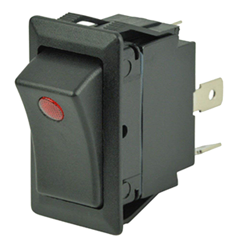 Cole Hersee Sealed Rocker Switch w/Small Round Pilot Lights SPST On-Off 3 Blade [58327-01-BP] - Mealey Marine