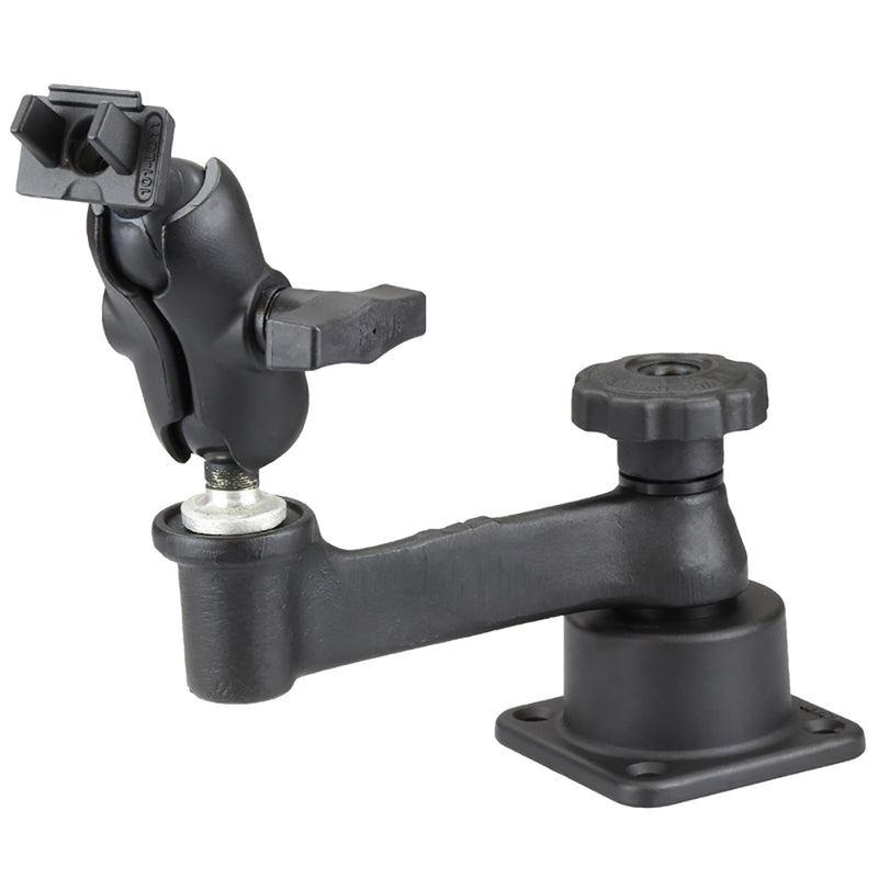 RAM Mount Horizontal Swing Arm Mount f/Lowrance Elite-5 Series [RAM-109H-2B-B-LO11] - Mealey Marine