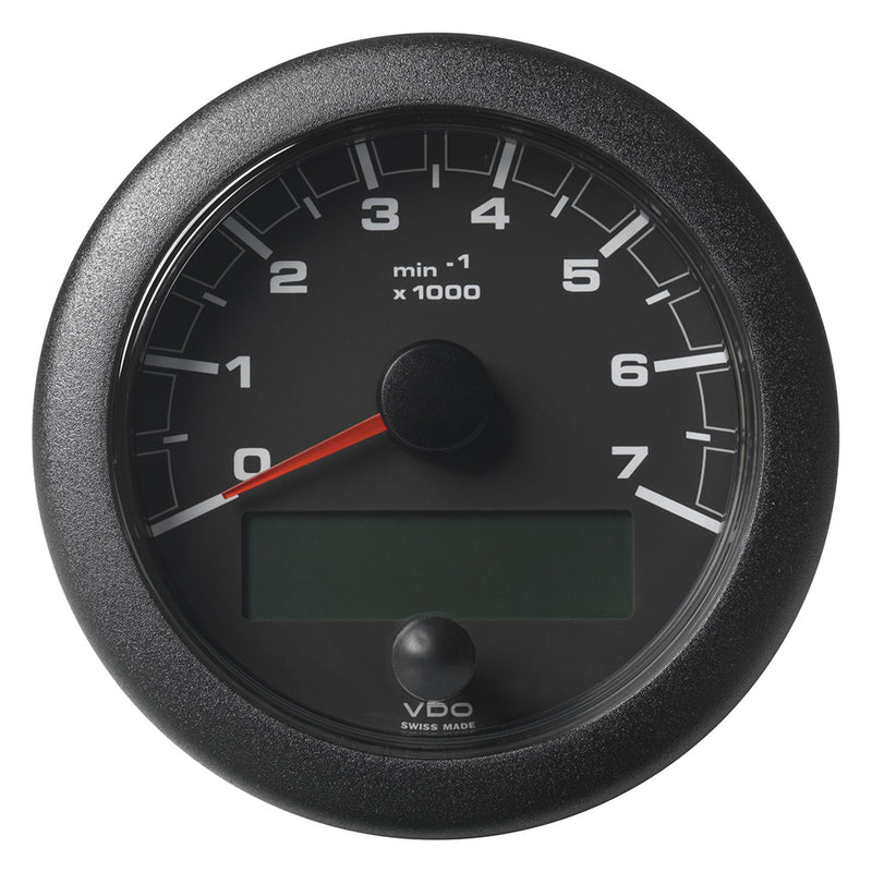 Veratron 3-3/8" (85MM) OceanLink NMEA 2000 Tachometer - 7000 RPM - Black Dial  Bezel [A2C1065810001] - Mealey Marine