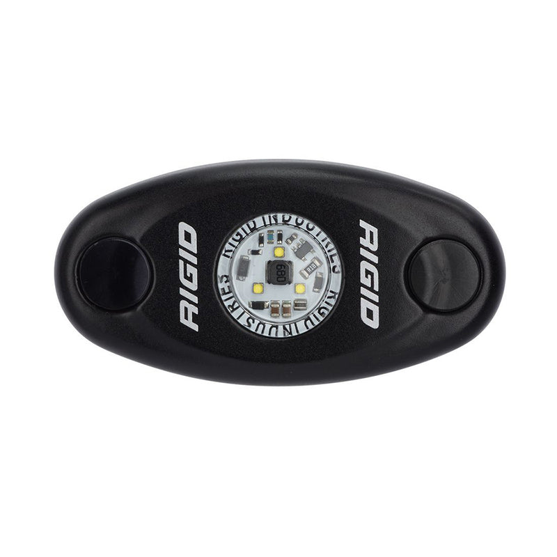 RIGID Industries A-Series Black High Power LED Light Single - Red [480103] - Mealey Marine