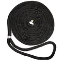 New England Ropes 1/2" X 35 Nylon Double Braid Dock Line - Black [C5054-16-00035] - Mealey Marine