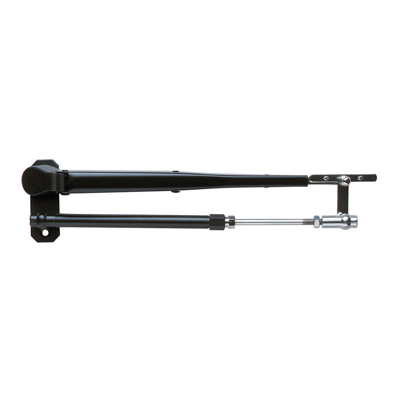 Marinco Wiper Arm Deluxe Black Stainless Steel Pantographic - 17"-22" Adjustable [33037A] - Mealey Marine