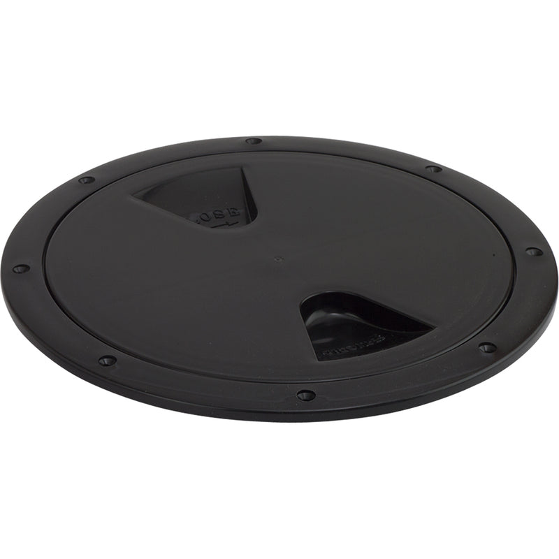 Sea-Dog Screw-Out Deck Plate - Black - 4" [335745-1] - Mealey Marine