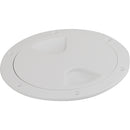 Sea-Dog Screw-Out Deck Plate - White - 6" [335760-1] - Mealey Marine