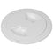 Sea-Dog Quarter-Turn Smooth Deck Plate w/Internal Collar - White - 4" [336340-1] - Mealey Marine