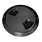 Sea-Dog Quarter-Turn Textured Deck Plate w/Internal Collar - Black - 5" [336357-1] - Mealey Marine