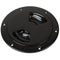 Sea-Dog Quarter-Turn Smooth Deck Plate w/Internal Collar - Black - 6" [336365-1] - Mealey Marine