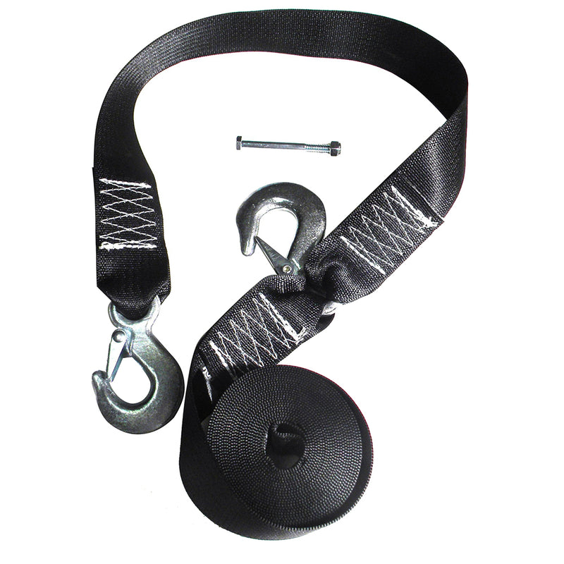 Rod Saver Winch Strap Replacement w/Safety Strap - 16 [WS16S] - Mealey Marine