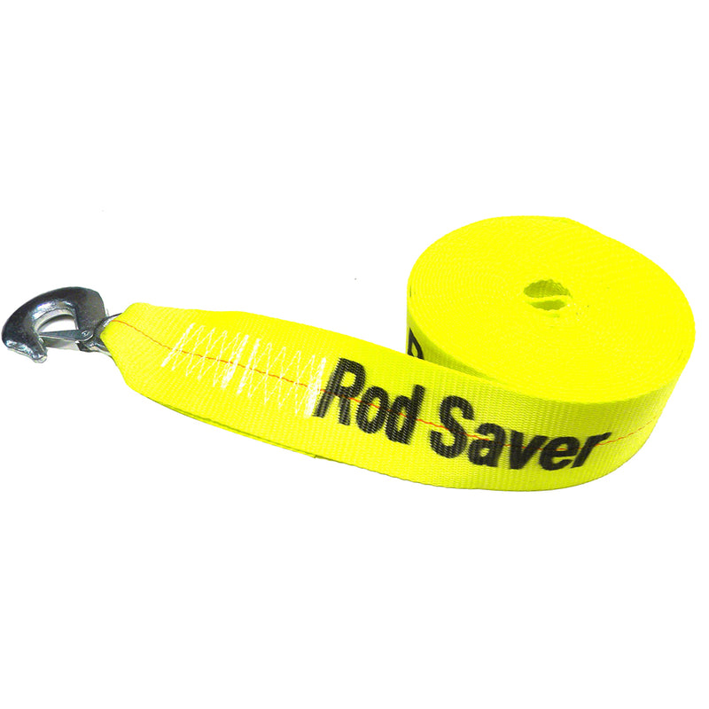 Rod Saver Heavy-Duty Winch Strap Replacement - Yellow - 3" x 20 [WS3Y20] - Mealey Marine