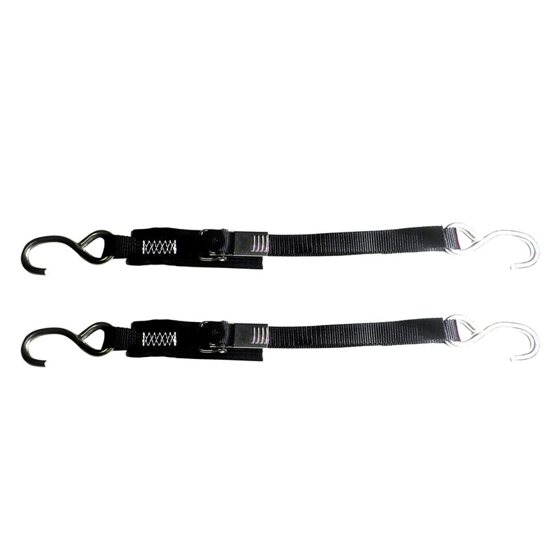 Rod Saver Stainless Steel Quick Release Transom Tie-Down - 1" x 2 - Pair [SS1QRTD2] - Mealey Marine