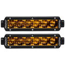 RIGID Industries 6" SR-Series SAE Compliant Fog Light - Black w/Yellow Light [906704] - Mealey Marine