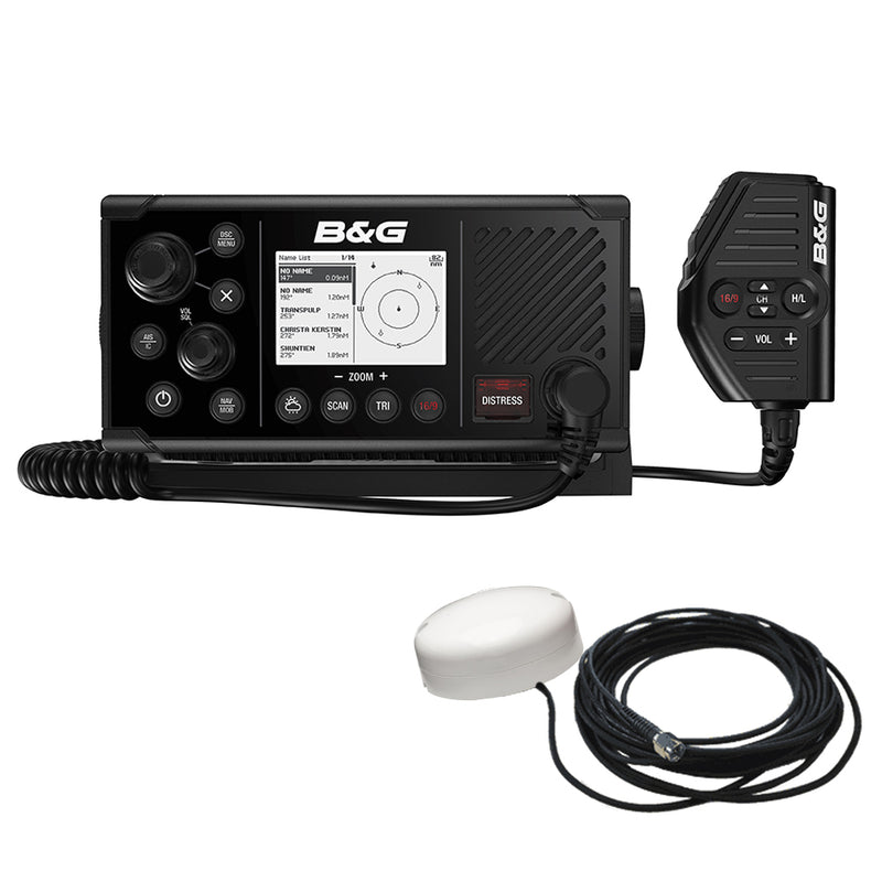 BG V60-B VHF Marine Radio w/DSC, AIS (Receive  Transmit)  GPS-500 GPS Antenna [000-14819-001] - Mealey Marine