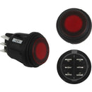 RIGID Industries 3 Position Rocker Switch - Red [40181] - Mealey Marine