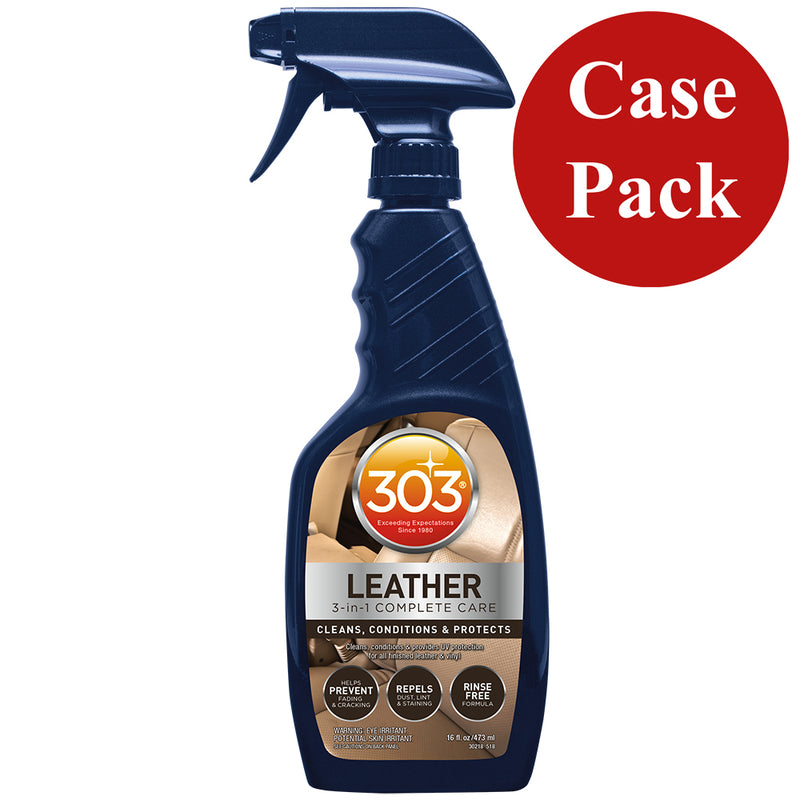 303 Automotive Leather 3-In-1 Complete Care - 16oz *Case of 6* [30218CASE] - Mealey Marine
