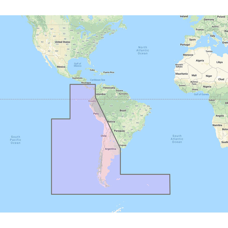 Furuno South America West Coast - Costa Rica to Chile to Falklands Vector Charts - Unlock Code [MM3-VSA-500] - Mealey Marine