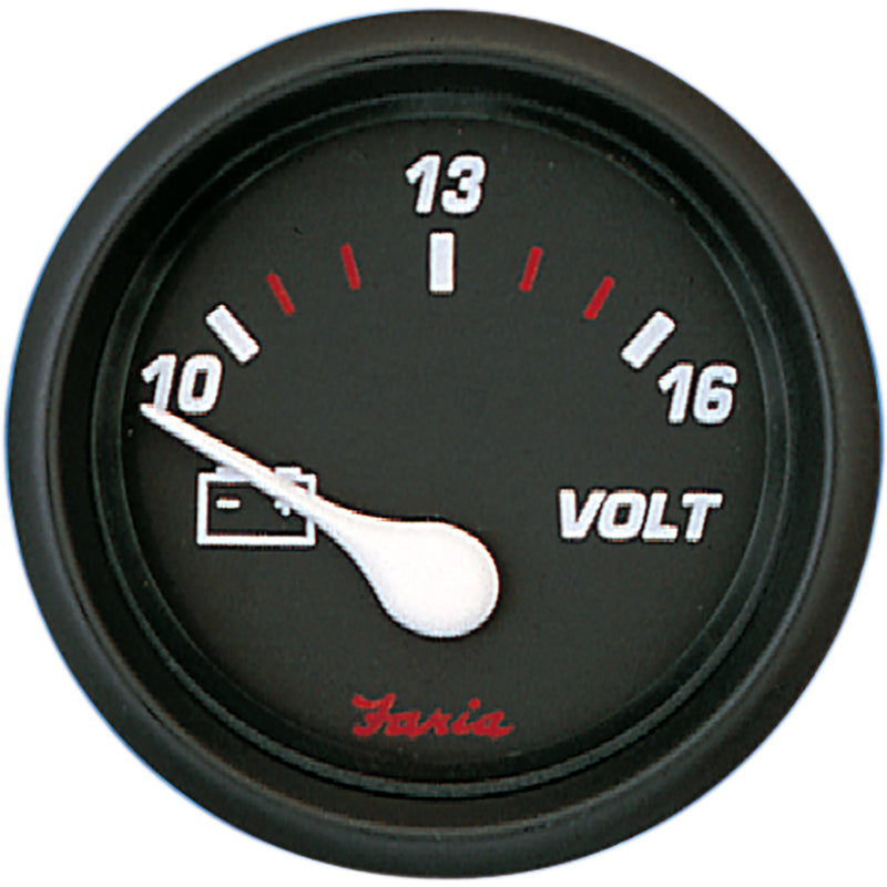 Faria Professional Red 2" Voltmeter [14605] - Mealey Marine