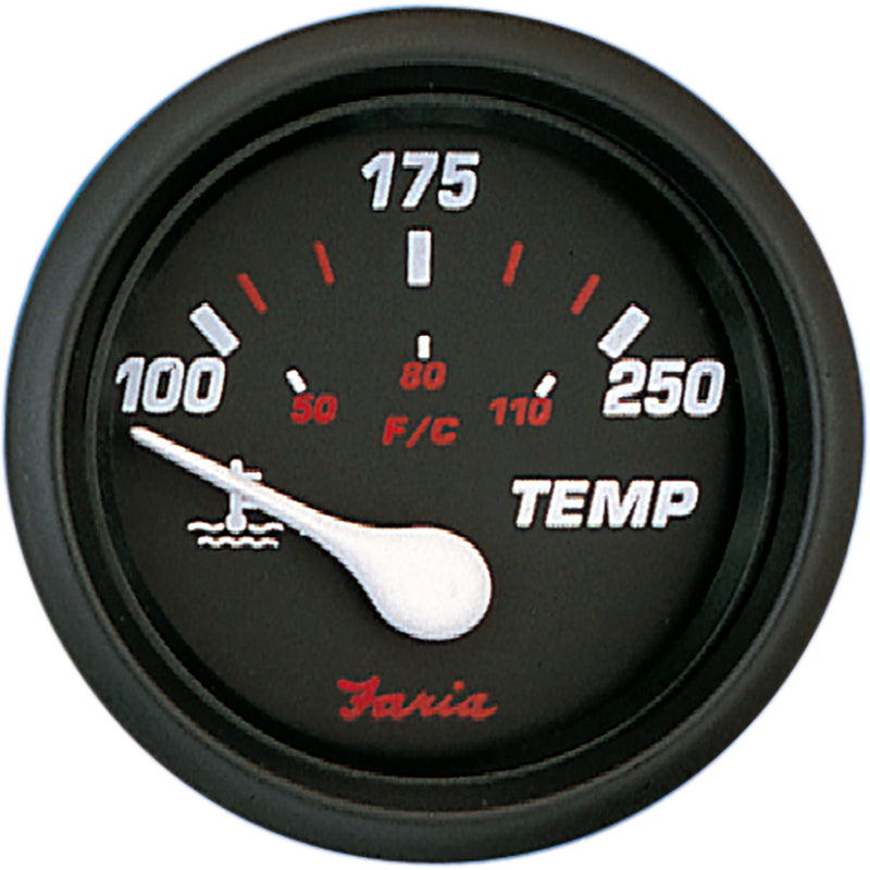 Faria Professional Red 2" Water Temp [14604] - Mealey Marine