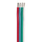 Ancor Flat Ribbon Bonded RGB Cable 18/4 AWG - Red, Light Blue, Green  White - 100 [160010] - Mealey Marine