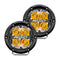RIGID Industries 360-Series 4" LED Off-Road Spot Beam w/Amber Backlight - Black Housing [36114] - Mealey Marine