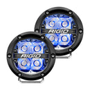 RIGID Industries 360-Series 4" LED Off-Road Spot Beam w/Blue Backlight - Black Housing [36115] - Mealey Marine