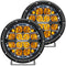 RIGID Industries 360-Series 6" LED Off-Road Fog Light Spot Beam w/Amber Backlight - Black Housing [36201] - Mealey Marine