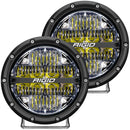 RIGID Industries 360-Series 6" LED Off-Road Fog Light Drive Beam w/White Backlight - Black Housing [36204] - Mealey Marine