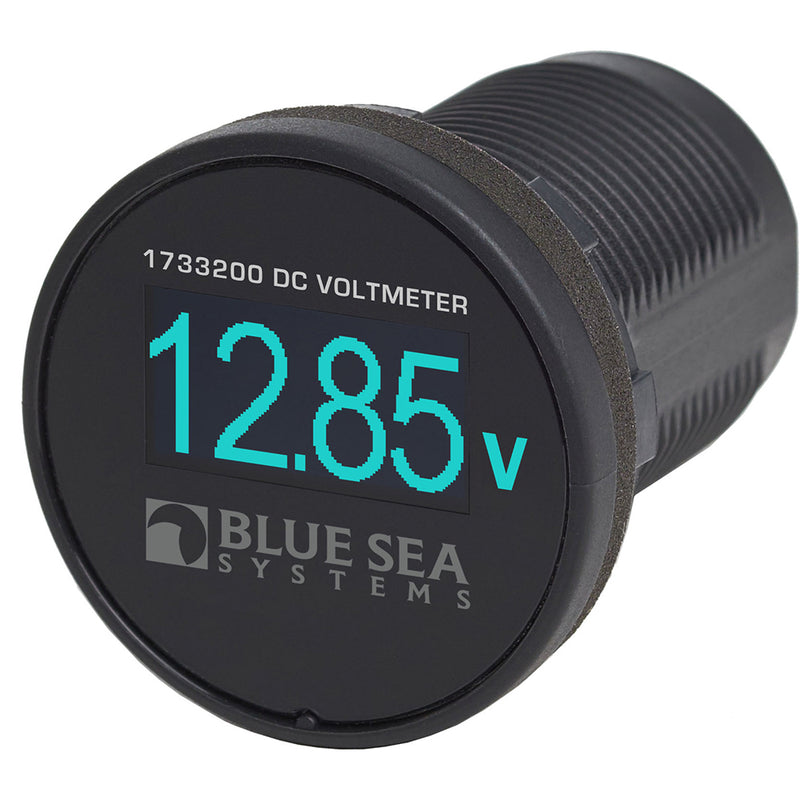 Blue Sea 1733200 Mini OLED Voltmeter - Blue [1733200] - Mealey Marine
