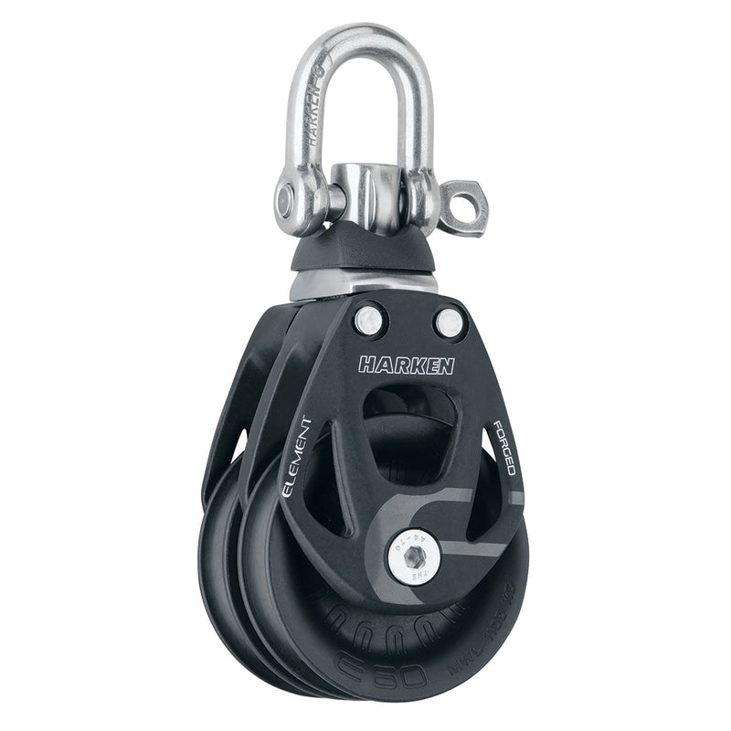 Harken 60mm Double Aluminum Element Block w/Swivel [6269] - Mealey Marine