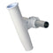 C. E. Smith Aluminum Horizontal Clamp-On Rod Holder 1-5/16" OD White - Powdercoat w/Sleeve [53711] - Mealey Marine