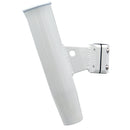 C.E. Smith Aluminum Vertical Clamp-On Rod Holder 1-5/16" OD White Powdercoat w/Sleeve [53716] - Mealey Marine