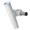 C.E. Smith Aluminum Horizontal Clamp-On Rod Holder 1.66" OD - White Powder Coated w/Sleeve [53721] - Mealey Marine