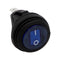 HEISE Rocker Switch - Illuminated Blue Round - 5-Pack [HE-BRS] - Mealey Marine