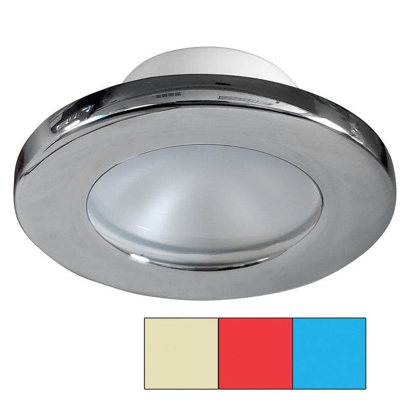 i2Systems Apeiron A3120 Screw Mount Light - Red, Warm White  Blue - Chrome Finish [A3120Z-11HCE] - Mealey Marine