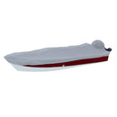 Carver Performance Poly-Guard Styled-to-Fit Boat Cover f/15.5 V-Hull Side Console Fishing Boats - Grey [72215P-10] - Mealey Marine