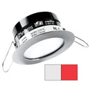 i2Systems Apeiron PRO A503 - 3W Spring Mount Light - Round - Cool White  Red - Brushed Nickel Finish [A503-41AAG-H] - Mealey Marine