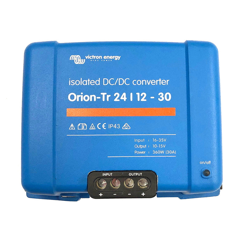Victron Orion-TR DC-DC Converter 24 VDC to 12 VDC 30AMP Isolated –  Mealey Marine