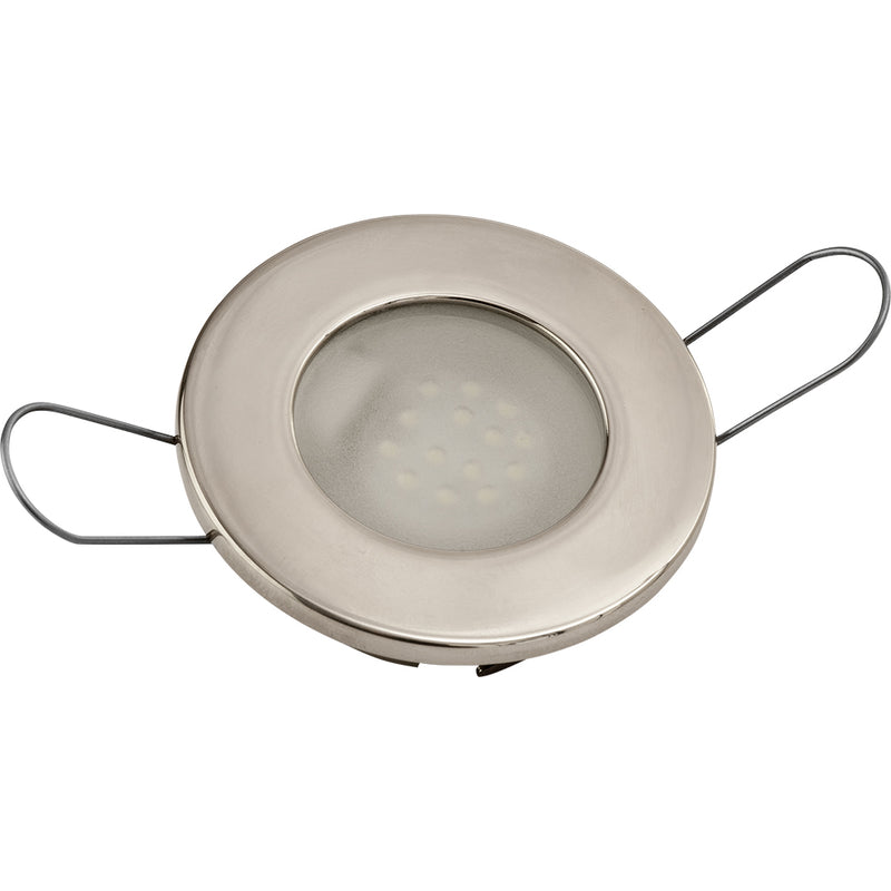 Sea-Dog LED Overhead Light - Brushed Finish - 60 Lumens - Frosted Lens - Stamped 304 Stainless Steel [404232-3] - Mealey Marine