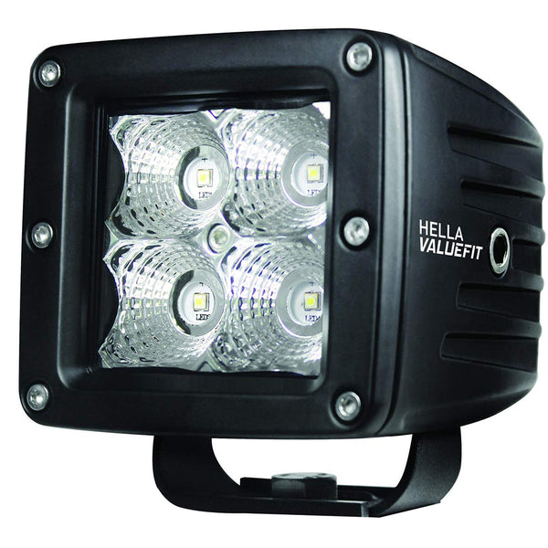 Hella Marine 357204031 Value Fit LED 4 Cube Flood Light - Black