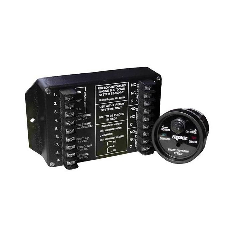 Xintex 8 Circuit Engine Shutdown w/Time Delay - Round Display [ES-8015-01] - Mealey Marine