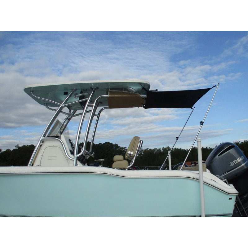 Carver 4 T-Shade T-Top Shade Extension - Black [TS4-BLK] - Mealey Marine