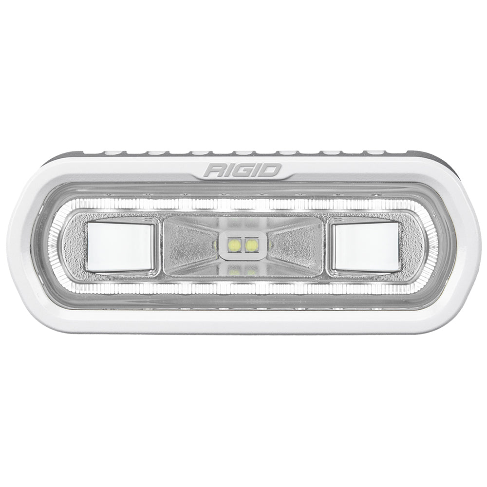 RIGID Industries SR-L Series Marine Spreader Light - White Surface Mount - White Light w/White Halo [51100] - Mealey Marine