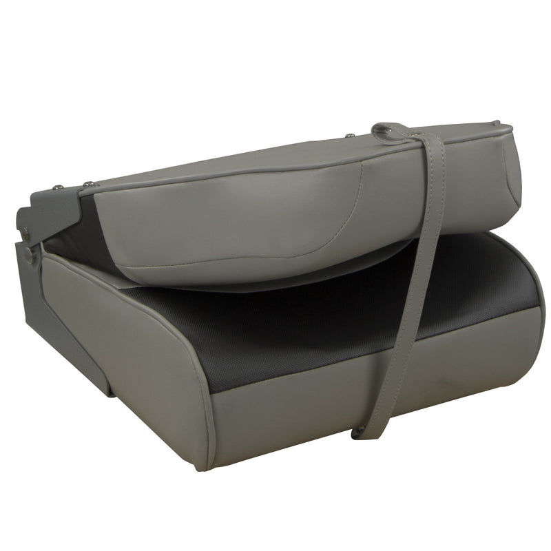 Springfield Premium Wave Folding Seat - Grey w/Meteor Stripe [1062034] - Mealey Marine