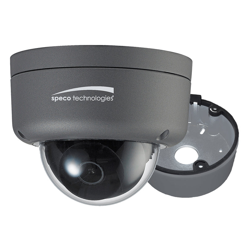 Speco 2MP Ultra Intensifier HD-TVI Dome Camera 3.6mm Lens - Dark Grey Housing w/Included Junction Box [HID8] - Mealey Marine