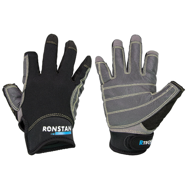 Ronstan Sticky Race Gloves - 3-Finger - Black - XS [CL740XS] - Mealey Marine