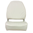 Springfield High Back Folding Seat - White [1040649] - Mealey Marine