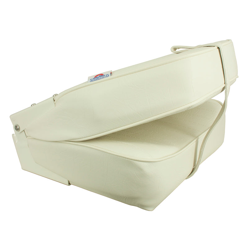 Springfield High Back Folding Seat - White [1040649] - Mealey Marine