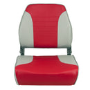 Springfield Economy Multi-Color Folding Seat - Grey/Red [1040655] - Mealey Marine